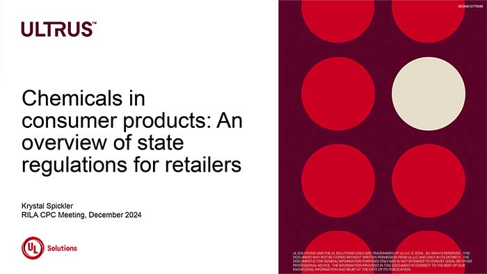 Chemicals in consumer products An overview of state regulations for retailers