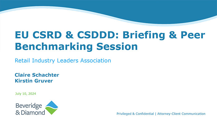 Briefing & Peer Benchmarking Session Presentation Slides