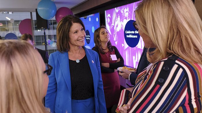 Representative Cheri Bustos (D-IL 17th District) and chair of the Democratic Congressional Campaign Committee.