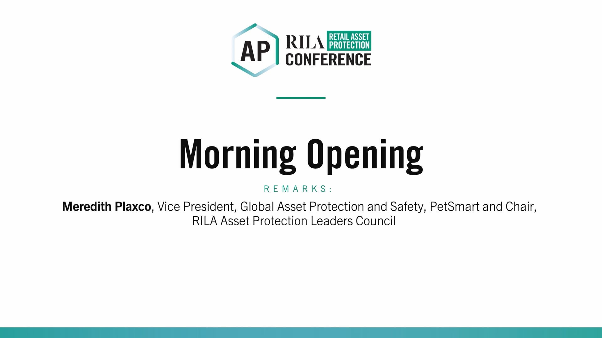 Tuesday Opening Remarks