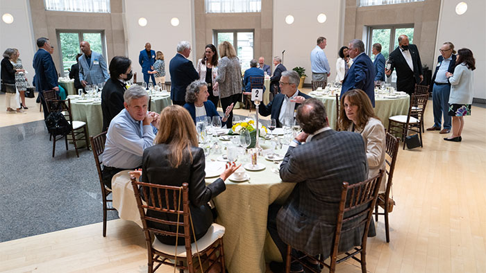 Reception and dinner with guests