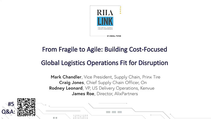 Building Cost-Focused Global LogisticsOperations fit for Disruption