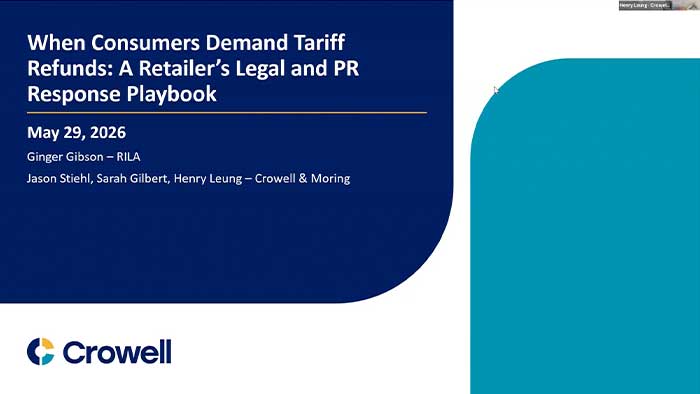 Tariff Refund Class Actions Webinar for Retail Leaders