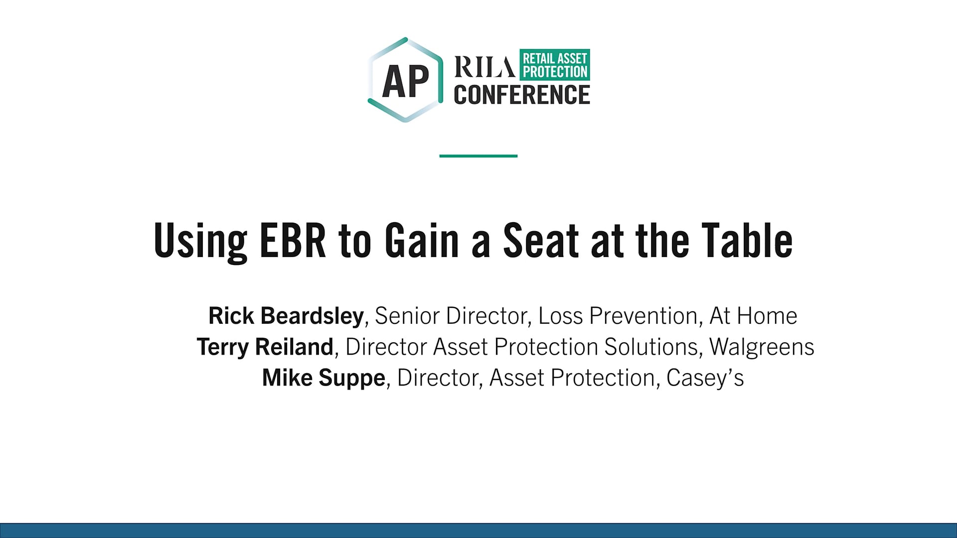 Using EBR to Gain a Seat at the Table