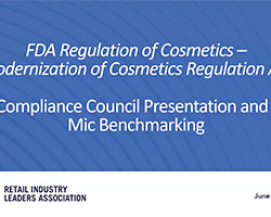 FDA Modernization of Cosmetics Regulation Act