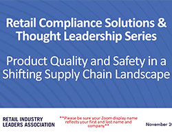 Product Quality & Safety in Shifting Supply Chain Landscape