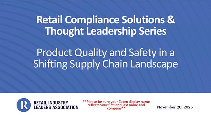 Product Quality & Safety in Shifting Supply Chain Landscape Video Thumbnail