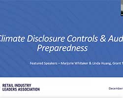 Climate Disclosure Controls & Audit Preparedness