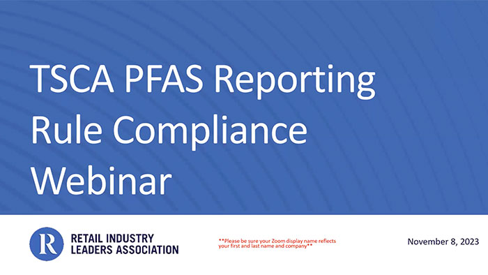 TSCA PFAS Reporting Rule Compliance Webinar Video Thumbnail